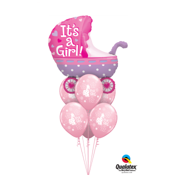 Μπαλόνια για κορίτσι Καροτσάκι